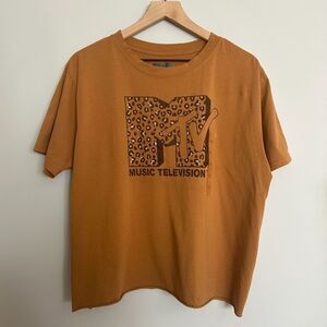 MTV Leopard Oversized Tee